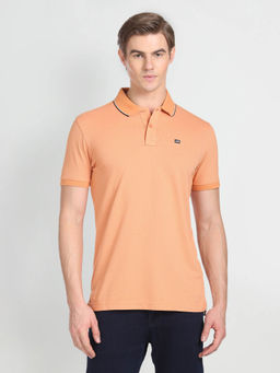 Arrow Sports - Geometric Pattern Knit Polo T-Shirt