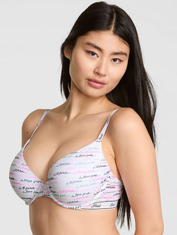 Victoria's Secret - Pink Wear Everywhere Push-Up Bra White (34DD)