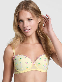 Victoria's Secret - PINK Wink Lightly Lined Balconette Bra Yellow (38D)