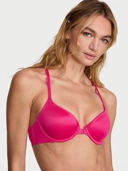Victoria's Secret - Lightly Lined Lace Racerback Demi Bra Pink