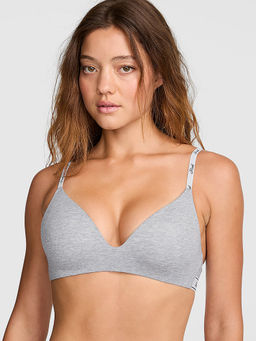 Victoria's Secret - PINK Wear Lightly Lined Wireless Bra Grey