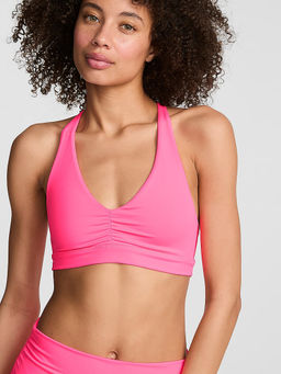 Victoria's Secret - PINK Relay Ruched Plunge Sports Bra