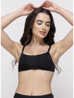 MIEZ - Scoop Neck Non-Padded Bralette Black