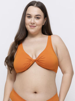 MIEZ - Twisted Reversible Non-Padded Bralette Orange