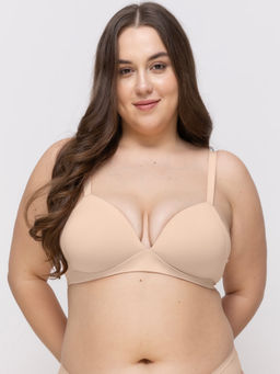 MIEZ - Triangle Padded Bra Beige