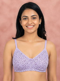 Shyaway - By Susie Lavender 3/4Th Coverage Non Detachable Wirefree Non Padded Seamless Bra