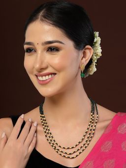 PANASH - Gold-Plated Beaded Jewellery Set