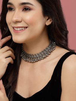 PANASH - Silver Plated Beads Necklace