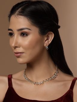 PANASH - Gold-Plated Stones Studded Jewellery Set