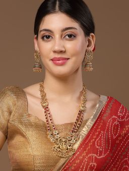 PANASH - Gold-Plated Kundan-Studded Jewellery Set