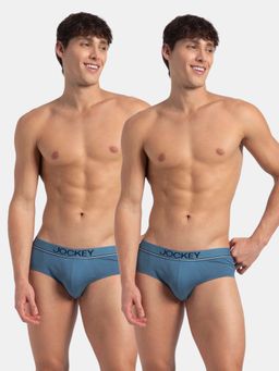 Jockey - 8037 Men Super Combed Cotton Solid Brief - Stellar (Pack of 2)