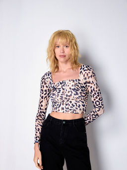 Cover Story - Leopard Print Corset Top