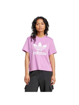 adidas Originals - TREFOIL TEE VT Purple Women T-Shirts