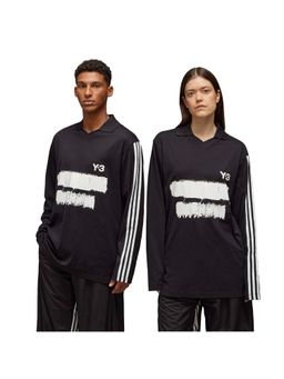 adidas Originals - U GFX LOGO LS T Black Sport Style Unisex T-Shirts