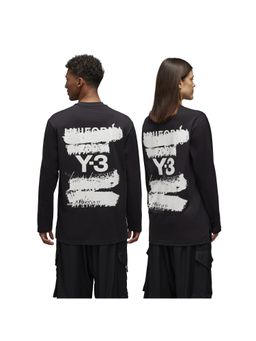 adidas Originals - U GFX LS TEE Black Sport Style Unisex T-Shirts