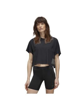 adidas Originals - W RUN SS TEE Black Sport Style Women T-Shirts