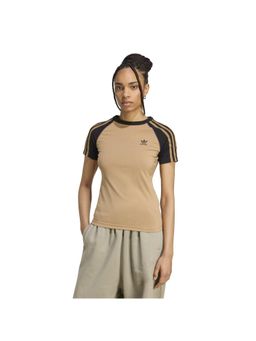 adidas Originals - 3S SLIM TEE Brown Women T-Shirts