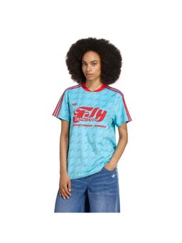 adidas Originals - FOOTIE JERSEY Blue Women T-Shirts