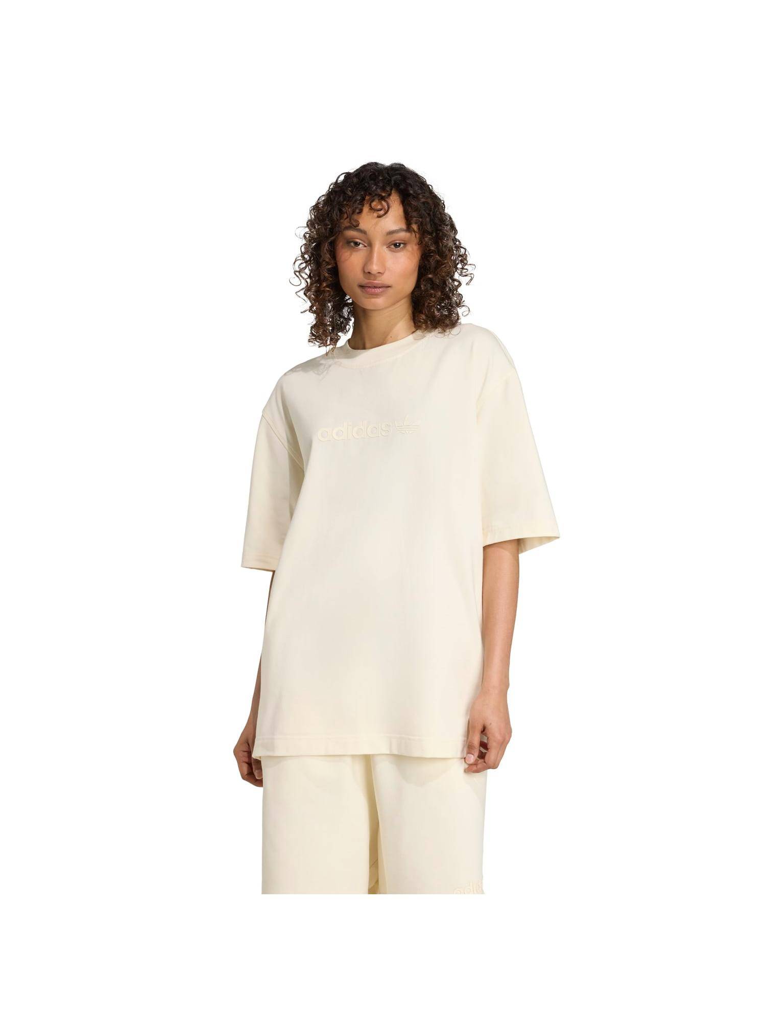Buy adidas Originals ESS LIN TEE OS White Women T-Shirts Online