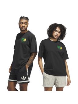 adidas Originals - GLBL HOOPS TEE Black Basketball Unisex T-Shirts