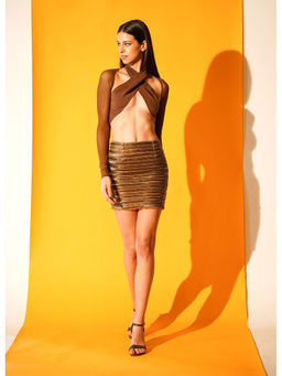 Nikita Mhaisalkar - African Baroque Hand Embroidered Skirt