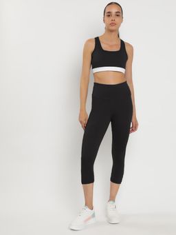 Wear Jukebox - Momentum Bra and Leggings High-Rise Crop 21 Black (Set of 2)