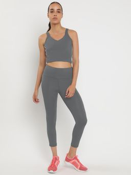 Wear Jukebox - Zen Bra and Leggings High-Rise 23 Grey (Set of 2)