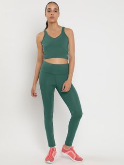 Wear Jukebox - Zen Bra and Leggings High-Rise 27 Green (Set of 2)