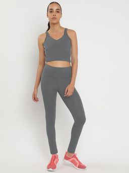 Wear Jukebox - Zen Bra and Leggings High-Rise 27 Grey (Set of 2)