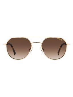 CARRERA - Unisex Brown Lens Gold Havana Aviator Sunglasses with 100% UV Protection (53)