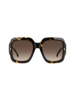CARRERA - Womens Brown Shaded Lens Havana Square Sunglasses with 100% UV Protection (54)