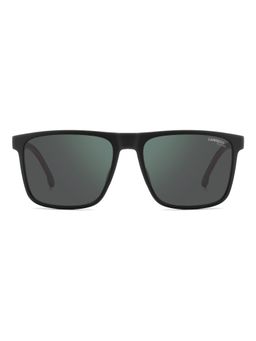 CARRERA - Mens Green Grey Lens Black Red Rectangular Sunglasses with 100% UV Protection (57)