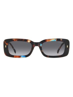 CARRERA - Womens Grey Lens Havana Rectangular Sunglasses with 100% UV Protection (53)