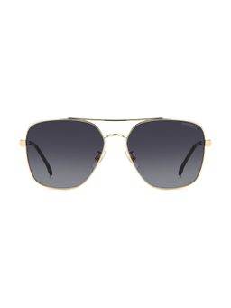 CARRERA - Womens Dark Grey Shaded Lens Gold Square Sunglasses with 100% UV Protection (60)