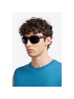 CARRERA - Mens Green Grey Lens Black Red Rectangular Sunglasses with 100% UV Protection (63)