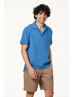 TERRA LUNA - Blue Cata Polo T-Shirt