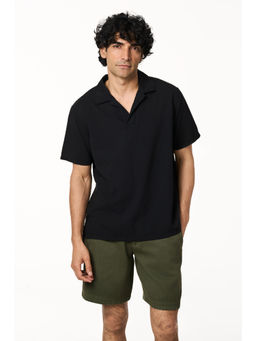 TERRA LUNA - Black Cata Polo T-Shirt