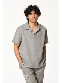 TERRA LUNA - Charcoal Cata Polo T-Shirt