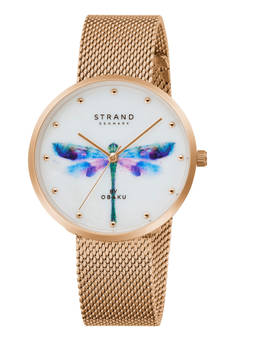 Strand by Obaku - Dragonfly Mop Dial Quartz Watch For Women (S700LXVWMV-DD)