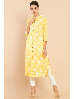 Soch - Women Yellow Floral Kurta