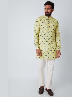 Spring Break - Sunglass Printed Mandarin Neck Kurta