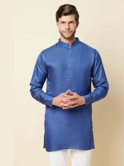 Spring Break - Minori Blue Mandarin Neck Kurta