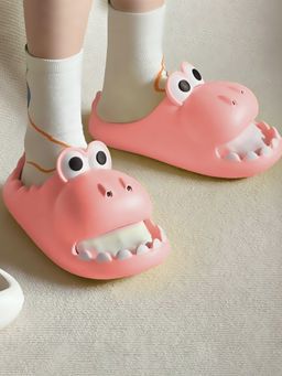 Baby Moo - Crocodile Beach Slippers 3D Cartoon Sliders Pink