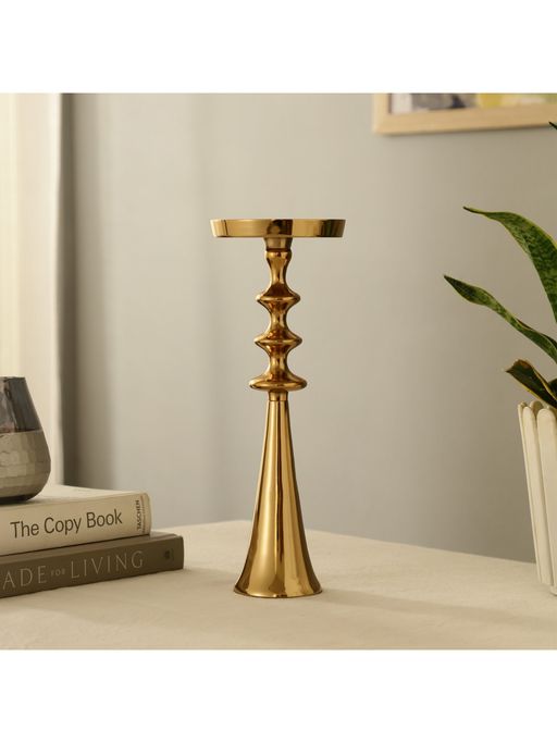 De Maison Decor Altar Flame Gold Candle Holder