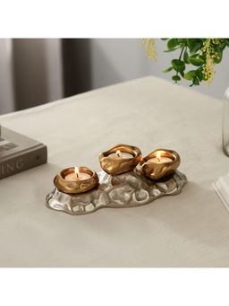 De Maison Decor - Gold Eclora T-Light Candle Holder