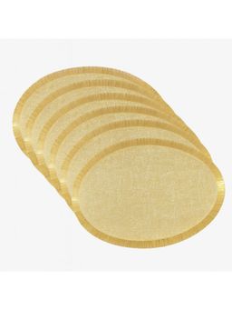 VIVALUXORA - Frill Magic Gold Table Placemats (Pack of 6)