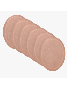 VIVALUXORA - Frill Magic Rose Gold Table Placemats (Pack of 6)