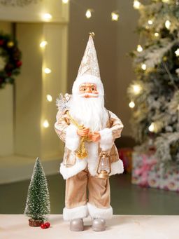 Little Surprise Box - Dark Gold Santa Christmas Decor