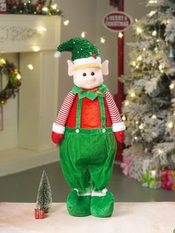 Little Surprise Box - Green Dungary Naughty Elf Christmas Decor