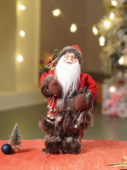 Little Surprise Box - Dark Maroon Santa Christmas Decor